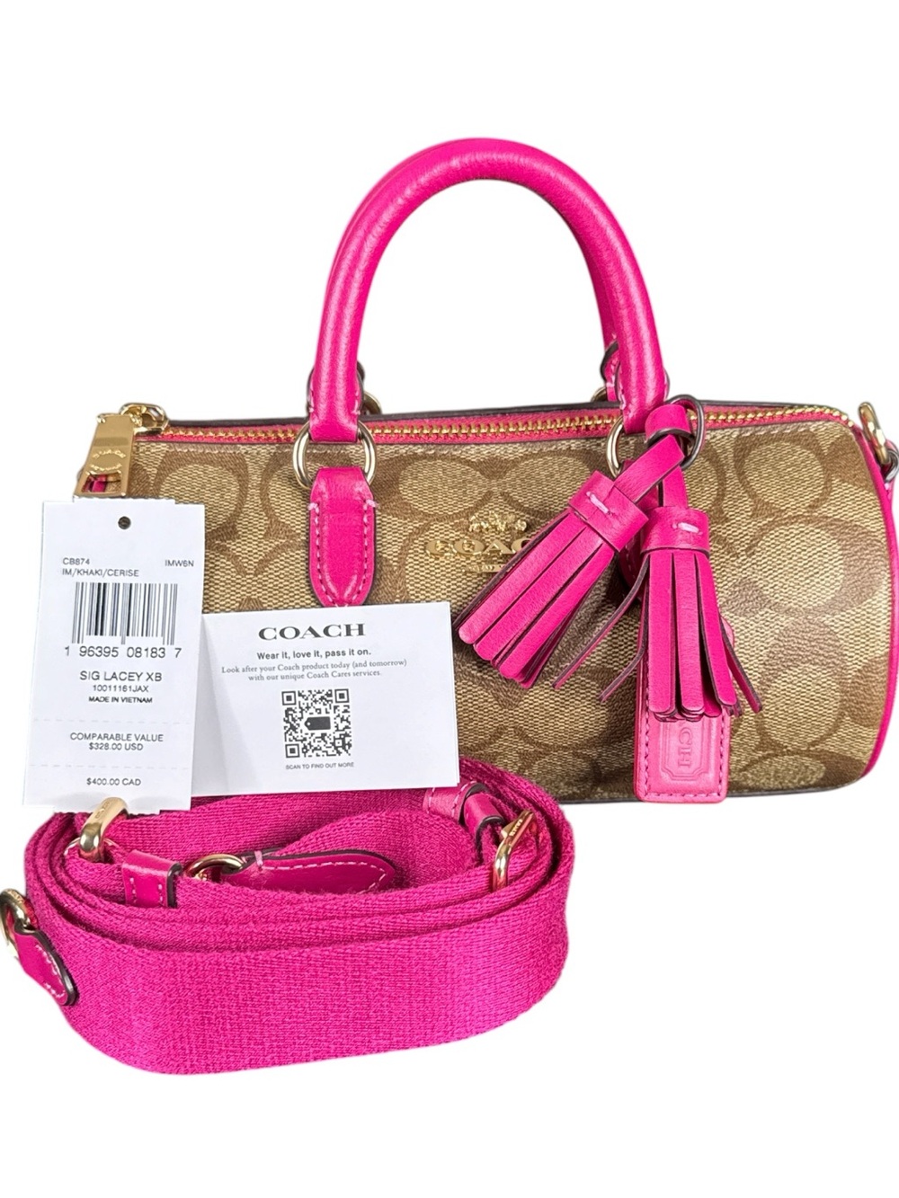 COACH Lacey Crossbody in Signature Canvas - Picture 7 of 12